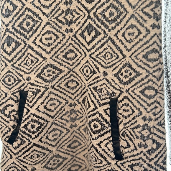 Anthropologie Konya Cowlneck Tunic Black Motif Sweater Tunic Small - Picture 5 of 16